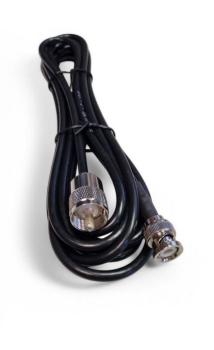 Koaxialkabel 350cm mit PL-Stecker und BNC-Stecker.